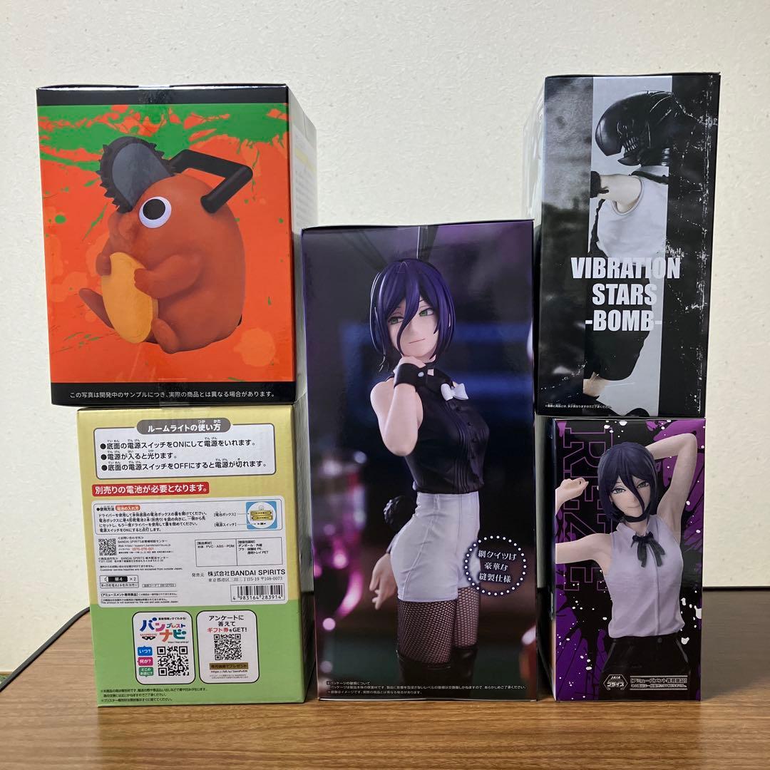 チェンソーマン　フィギュア　ルームライト　貯金箱　5点セット