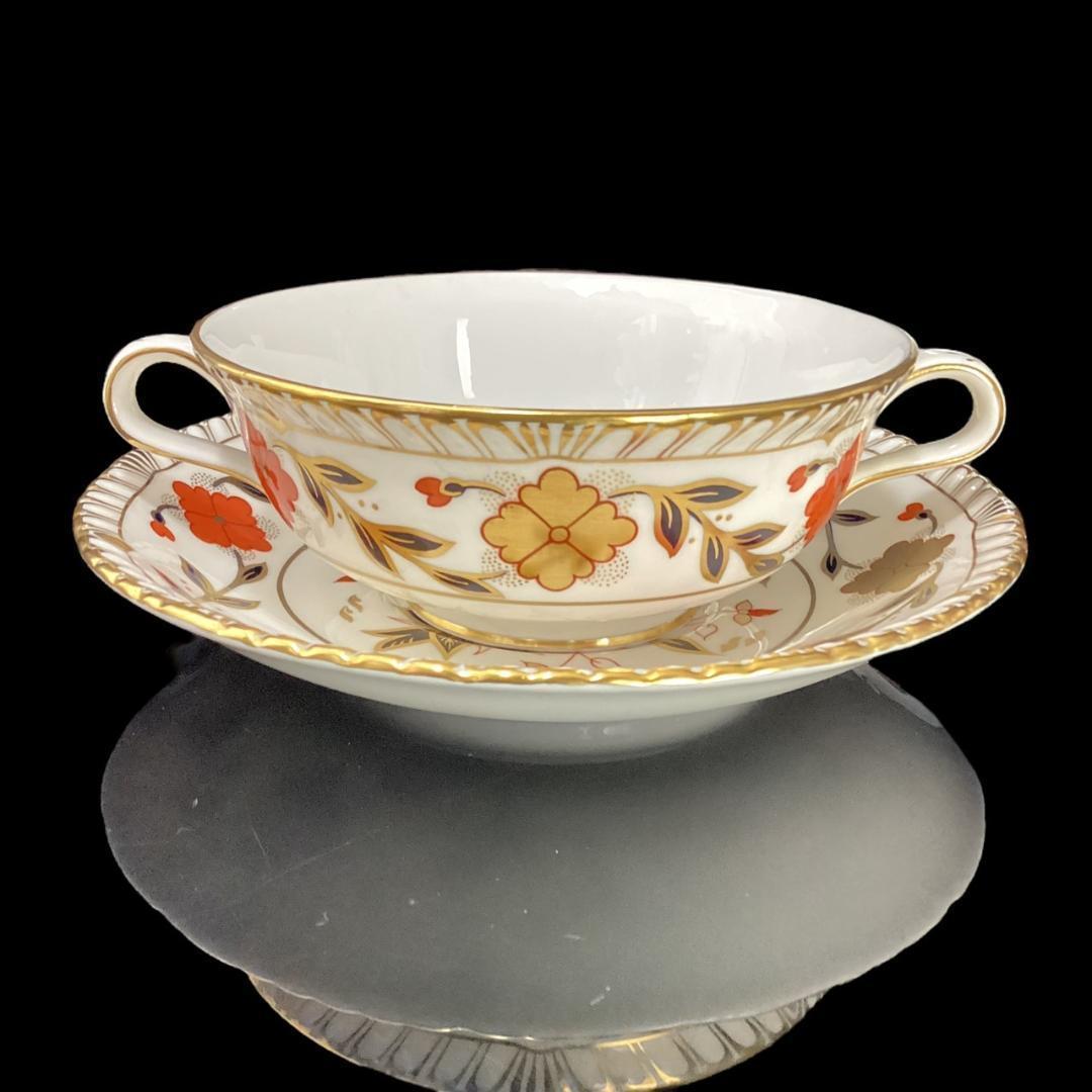 ★激レア★ロイヤルクラウンダービー アジアンローズ スープカップ＆ソーサー 5客