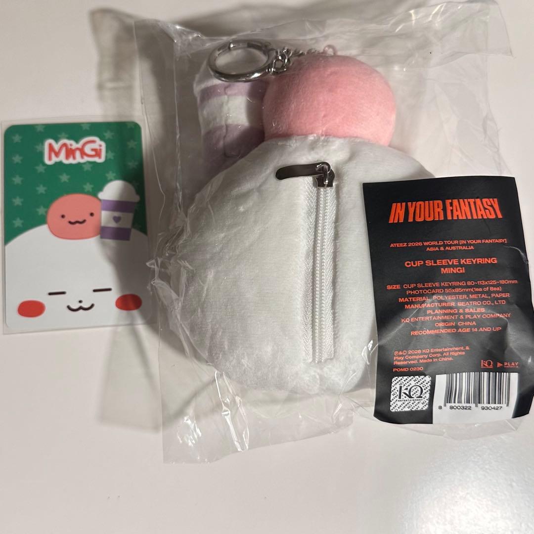 ATEEZ アチズ カップスリーブキーリング ミンギ 新品未開封 トレカ付き