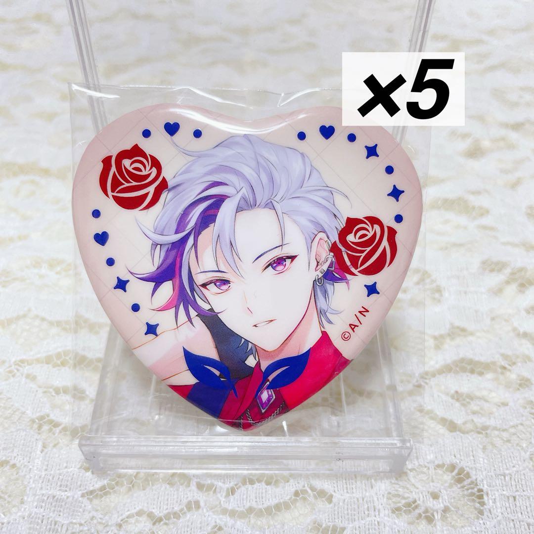 にじさんじ Rose Valentine ハート型缶バッジ 不破湊 - メルカリ