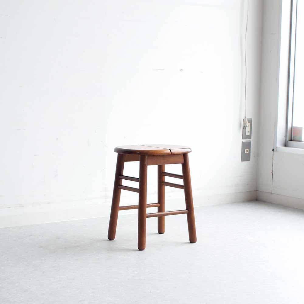 90s カリモク/karimoku スツール B 丸椅子 ZR24447