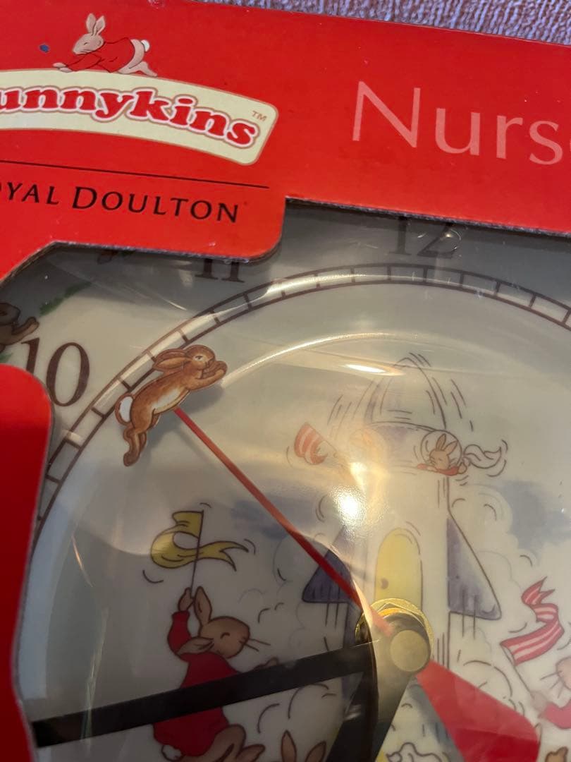 【新品未使用・箱あり】ロイヤル・ドルトン バニキンズ ナーサリークロック