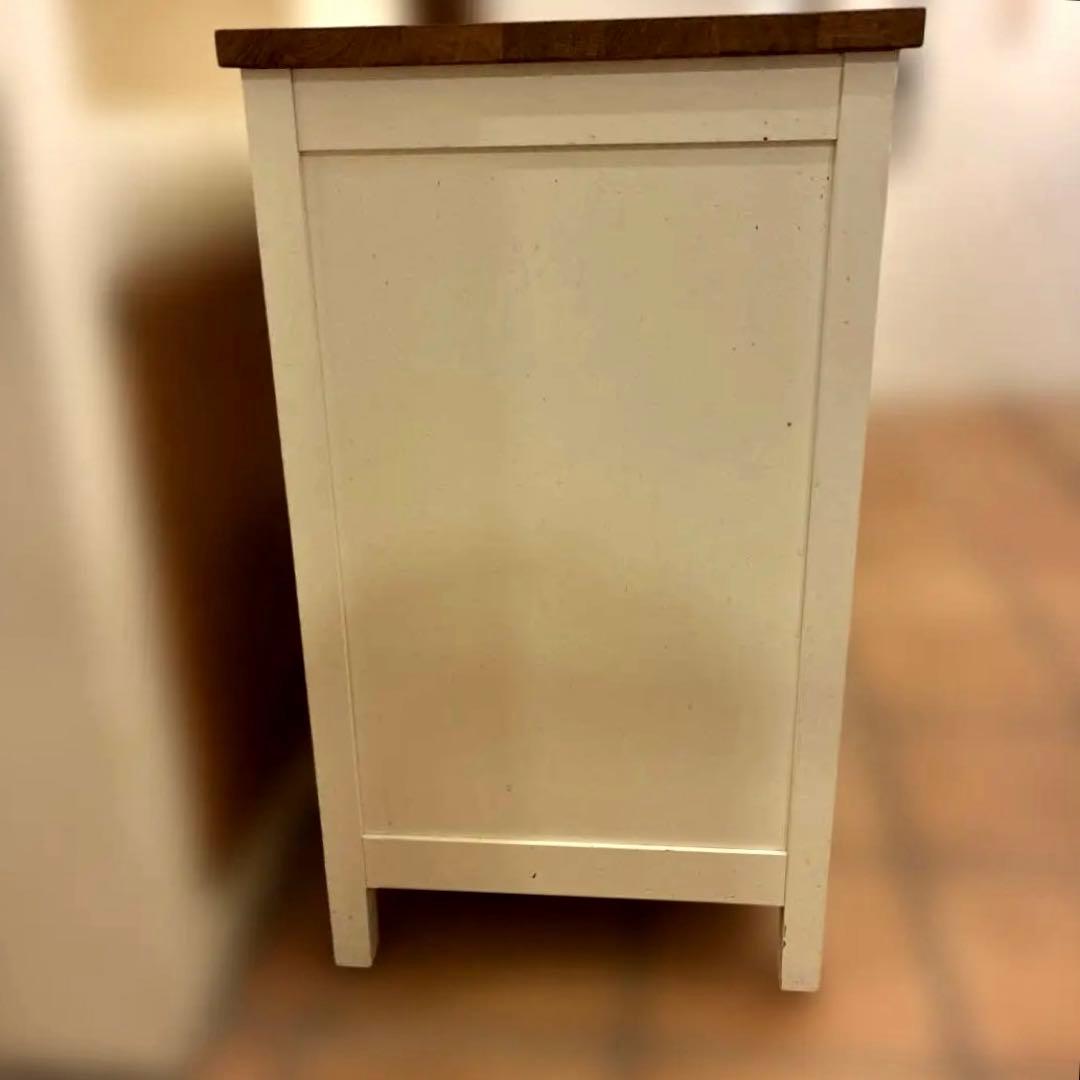 【値下げ】IKEA 木製ラック 引き出し付き ホワイト