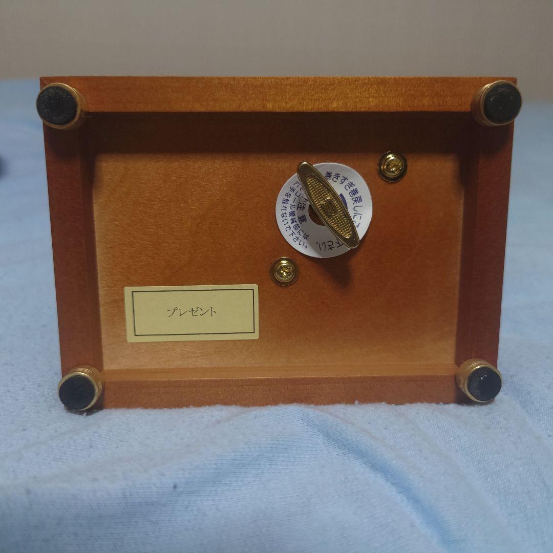 木製オルゴールボックス ミラー付き