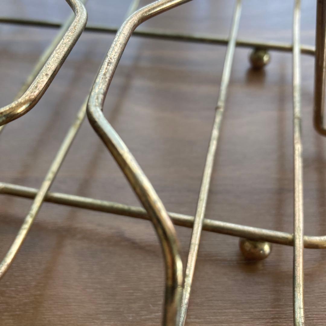 ヴィンテージ ミッドセンチュリー モダン ドリンクグラスキャリア