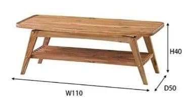 AZUMAYA ロータイプコーヒーテーブル NET-615