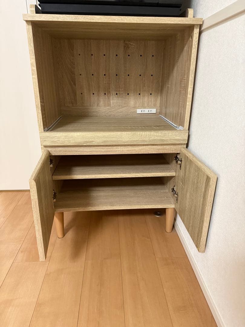 【値下げ】LOWYA 電子レンジ台　キッチン収納