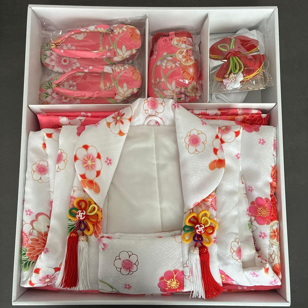 七五三 着物セット 子供用 ピンク 花柄