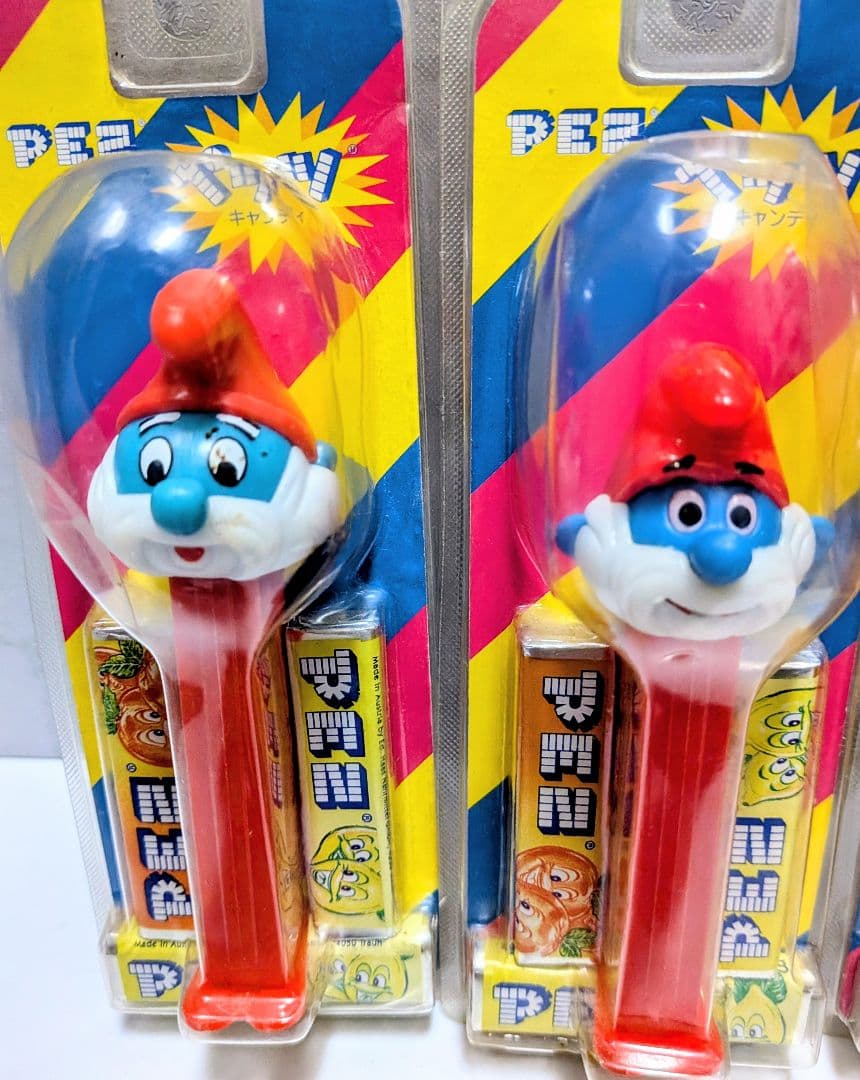 PEZ スマーフ未開封 ヴィンテージ フェイス違い オールド ペッツ