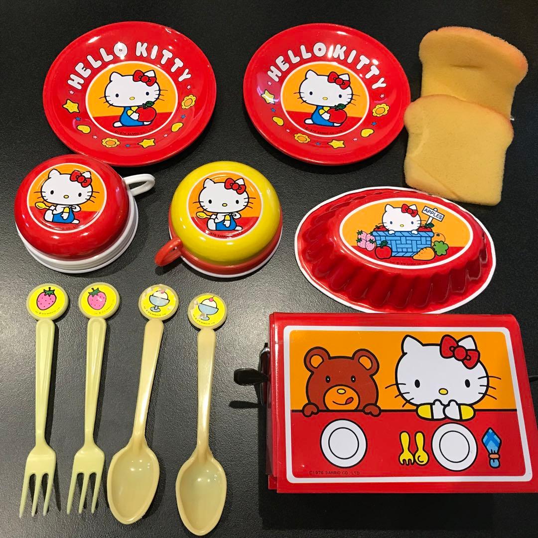 超レア！10点セット 昭和レトロ キティちゃん おままごとセット ハロー