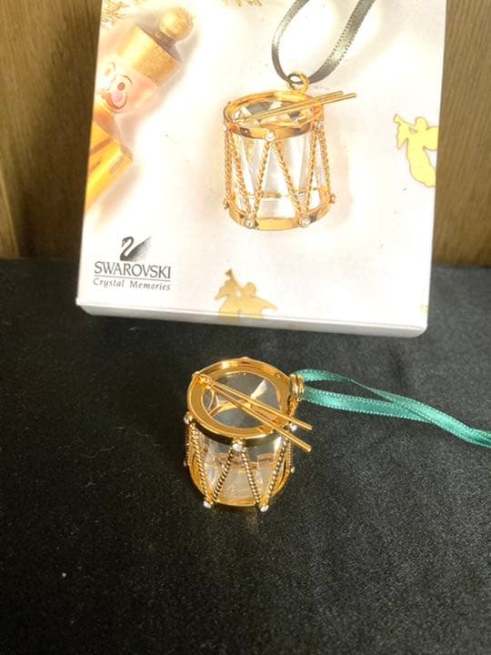 希少❗️美品❗️SWAROWSKI オーナメント　ドラム