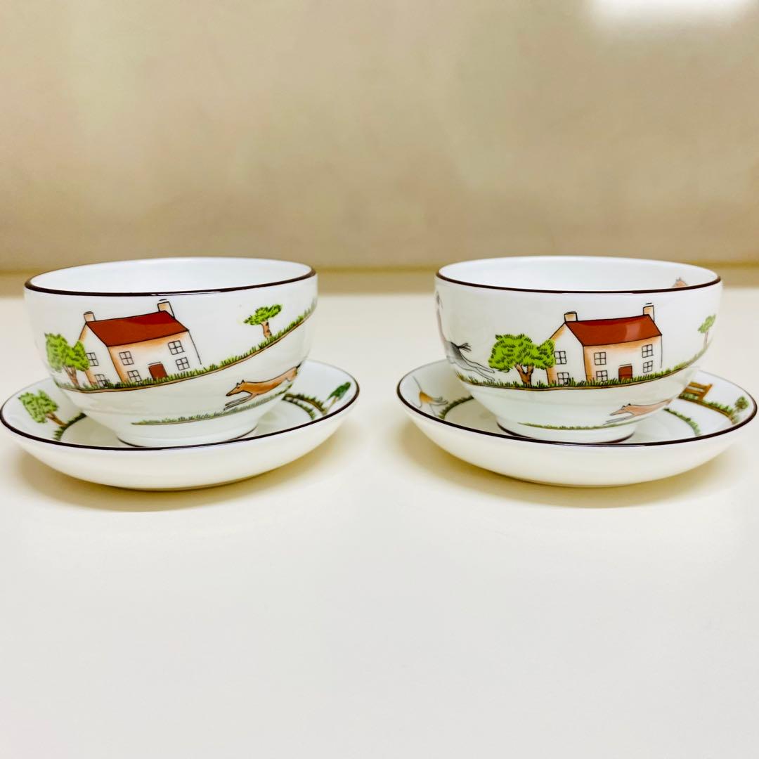 希少】ウェッジウッド ハンティングシーン ジャパニーズティーカップ