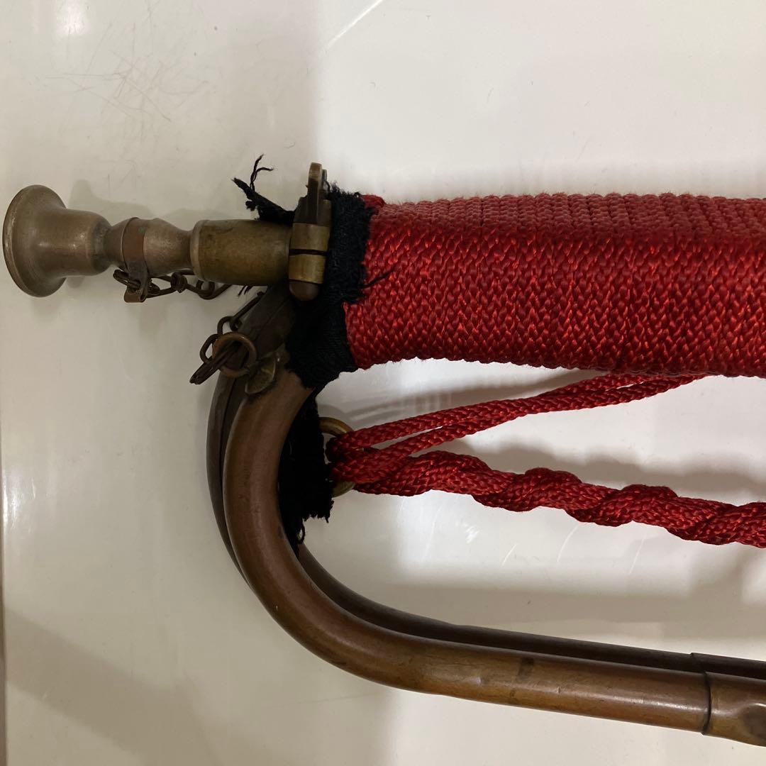 旧日本軍 軍隊ラッパ 突撃ラッパ 陸軍 軍用 アンティーク 当時物 レトロ