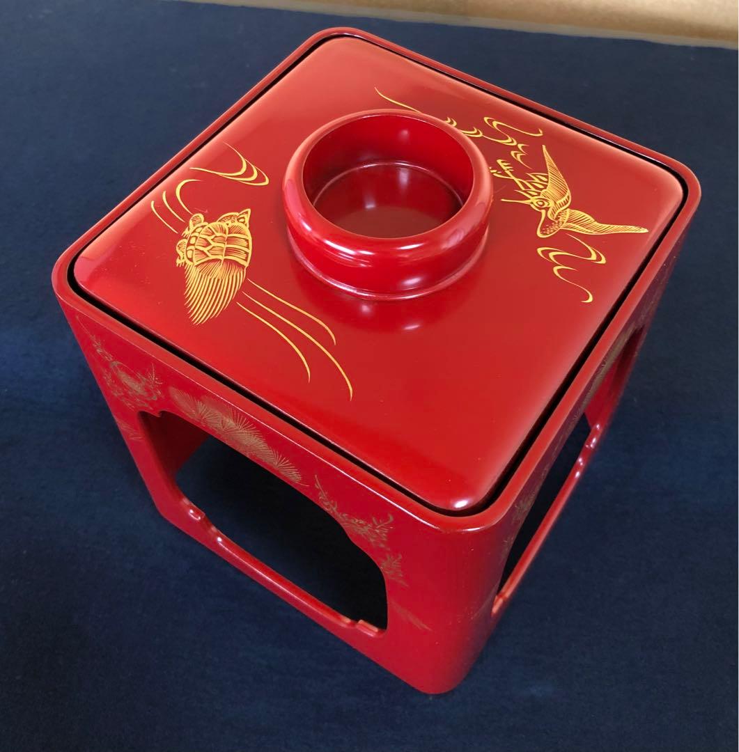 《R》輪島塗 屠蘇器 三ツ揃 沈金松竹梅 木製漆器 木箱　251218か1