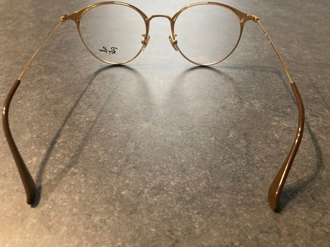 Ray-Ban 伊達メガネ　メガネフレーム　レイバン　ブラウン　度なし　眼鏡