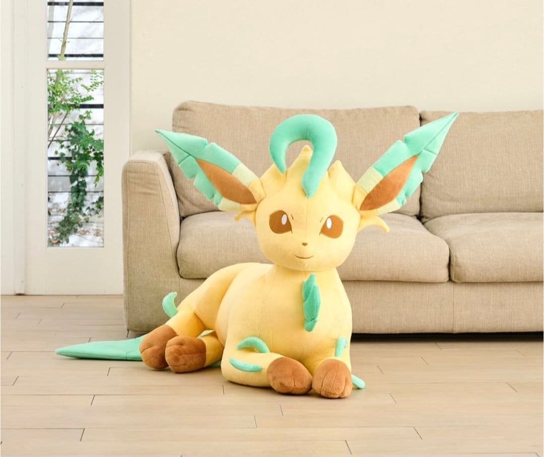 ぬいぐるみ 等身大リーフィア 寝そべり　新品未開封 ぬいぐるみ(S) リーフィア ｜【公式】ポケモンセンターオンライン
