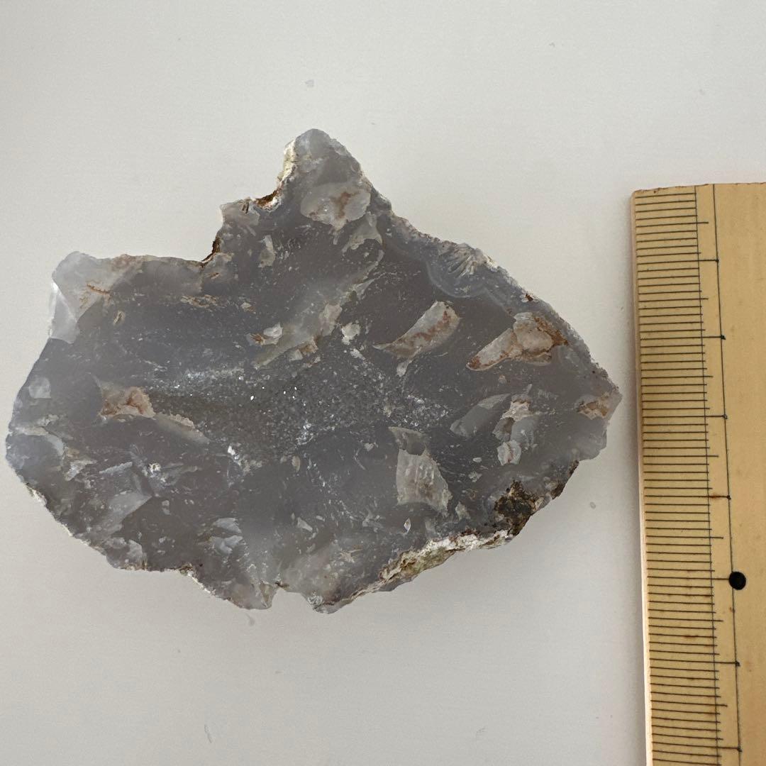 国産鉱物】青瑪瑙 青森産 ブルーアゲート トレジャーメノウ 【秘宝