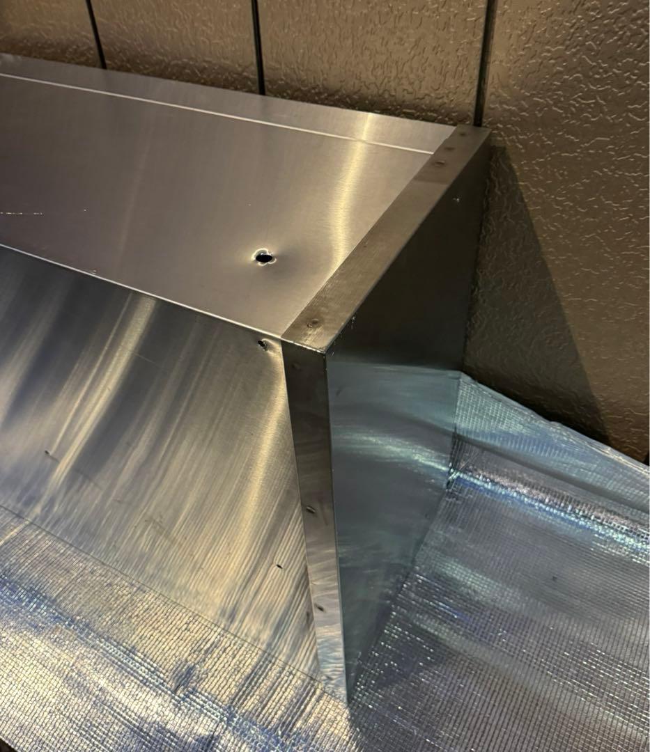 スライド扉式　吊り棚　ステンレス製品　食器棚　収納棚　中古品