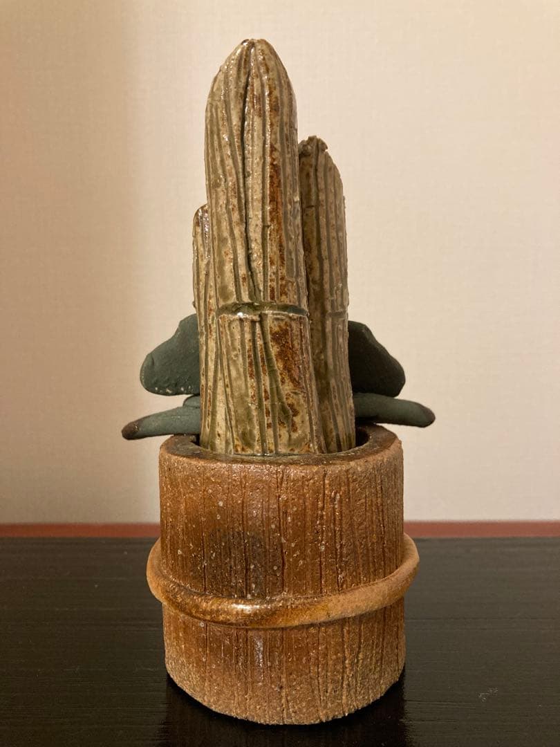 河井美晴さんの陶器の門松　お正月