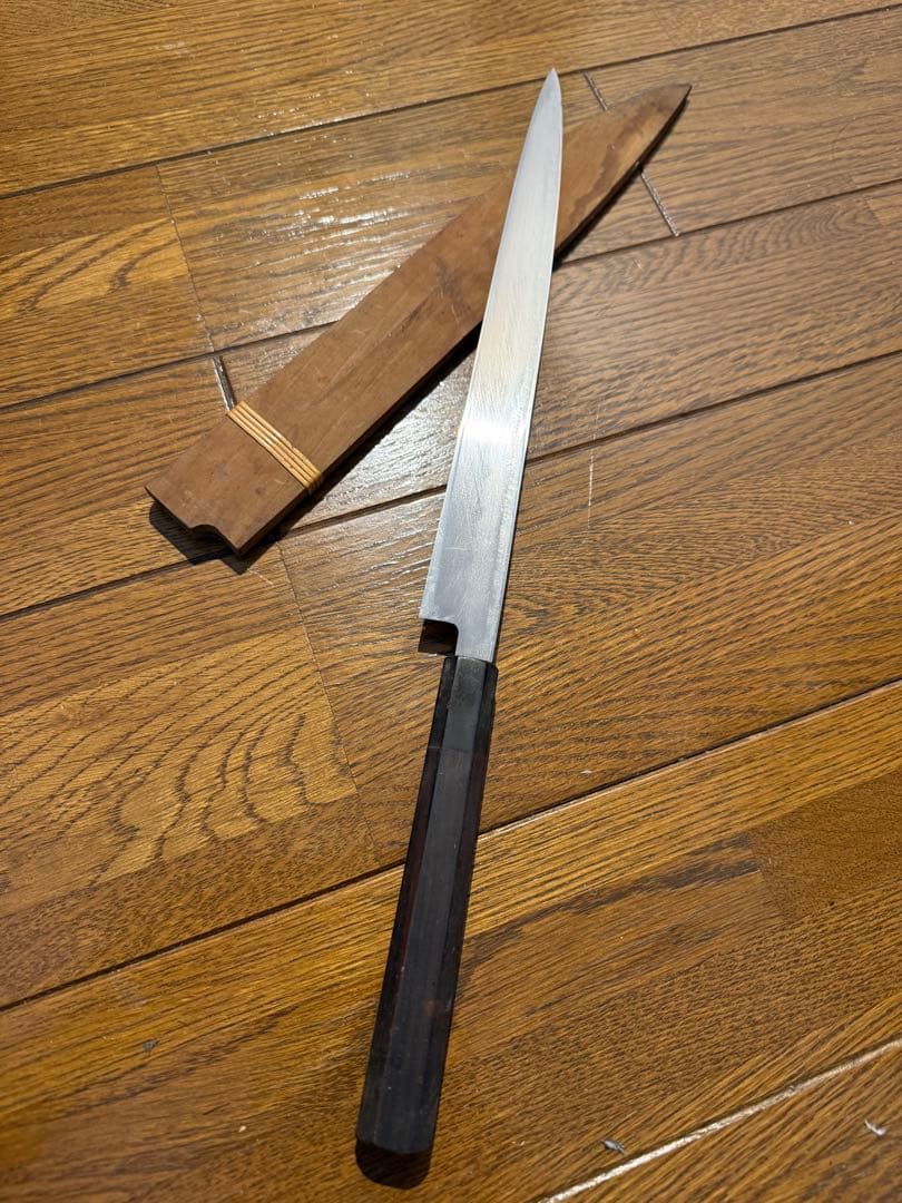 尚台正吉　錬　青本焼　フグ引き包丁　刃渡り　9寸