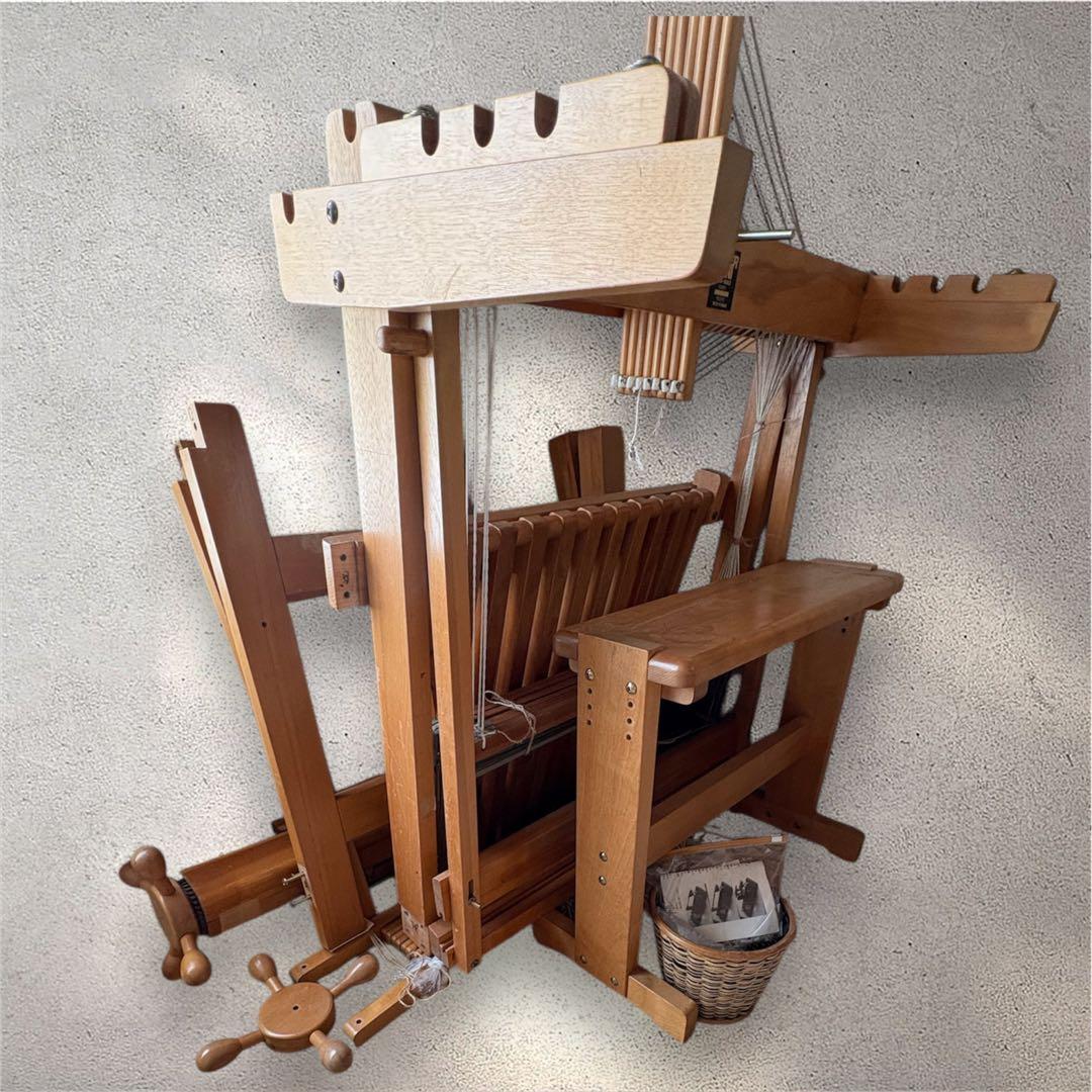 機織り機 東京手織機 KMー650 天秤式 8枚綜絖 10本足 長椅子セット