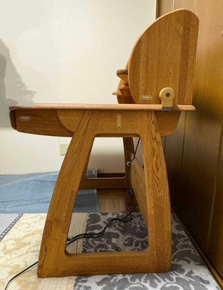 マルニ3点　❶学習デスク　②ブックスタンド　③移動式デスクワゴン　自然塗料アウロ