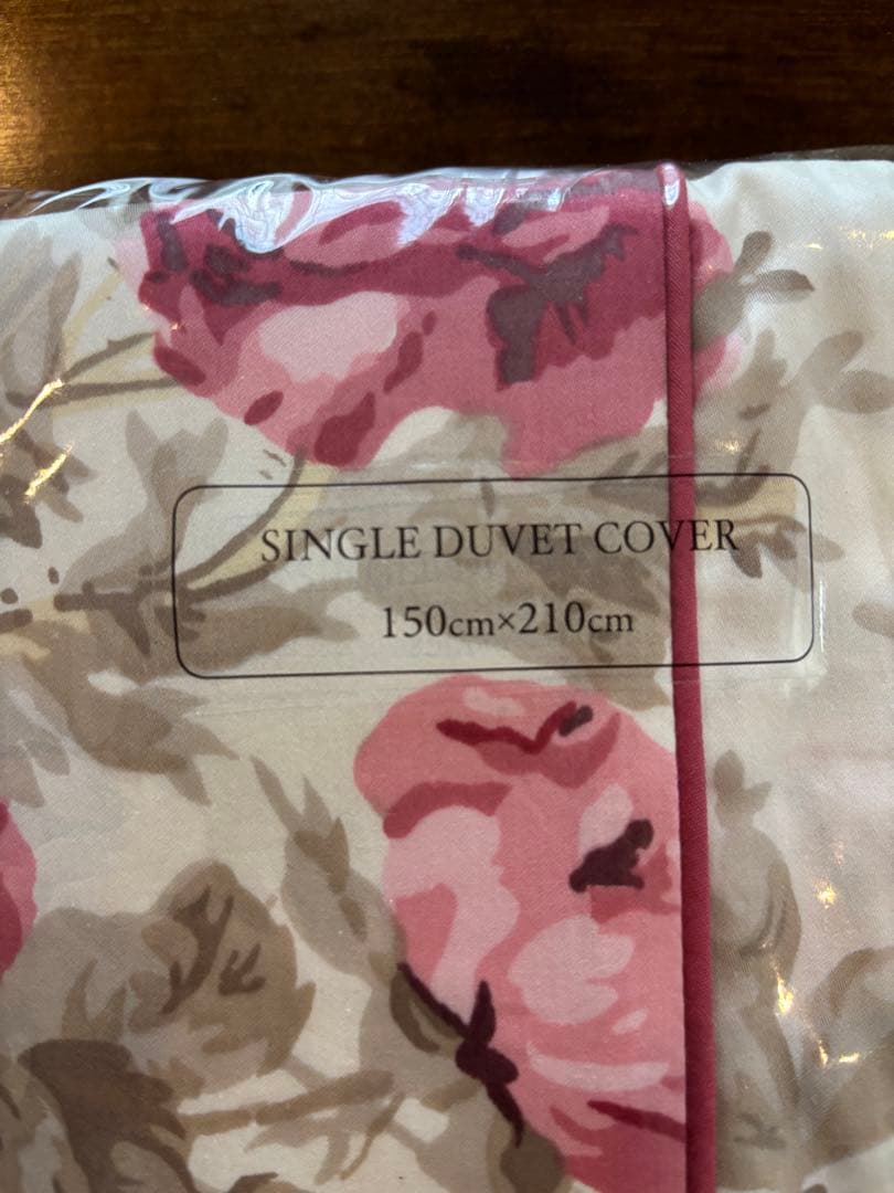 ローラアシュレイ　デュべカバー　ロージズ　シングル