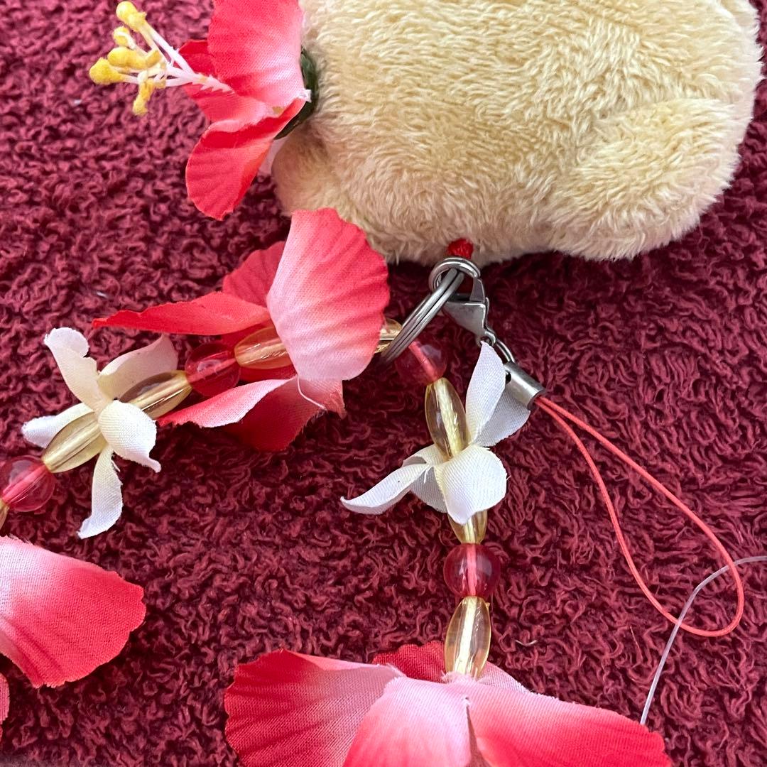 サンリオ ハローキティ 日焼け ハワイ ハイビスカス レイストラップ