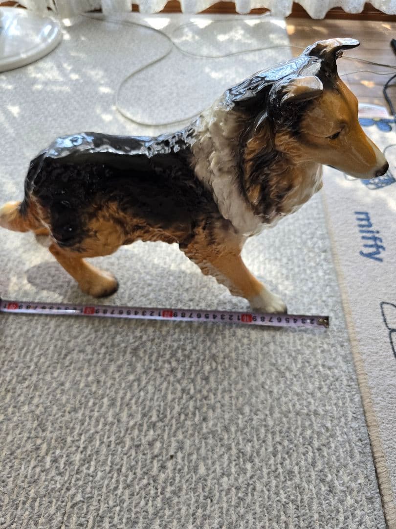 シェルティ　置物　陶器　高級舶来品　コリー　名犬ラッシー