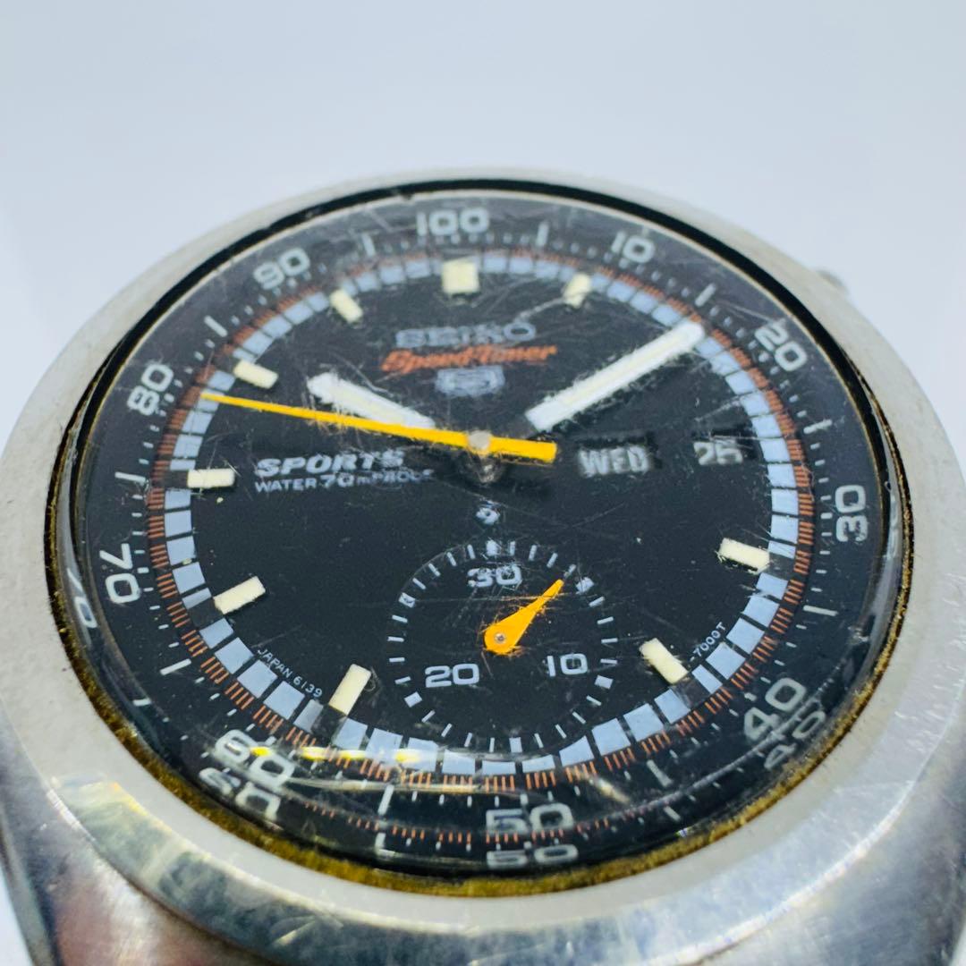 ✨SEIKO5✨Speed-Timer✨スポーツ✨デイデイト✨自動巻き✨腕時計✨