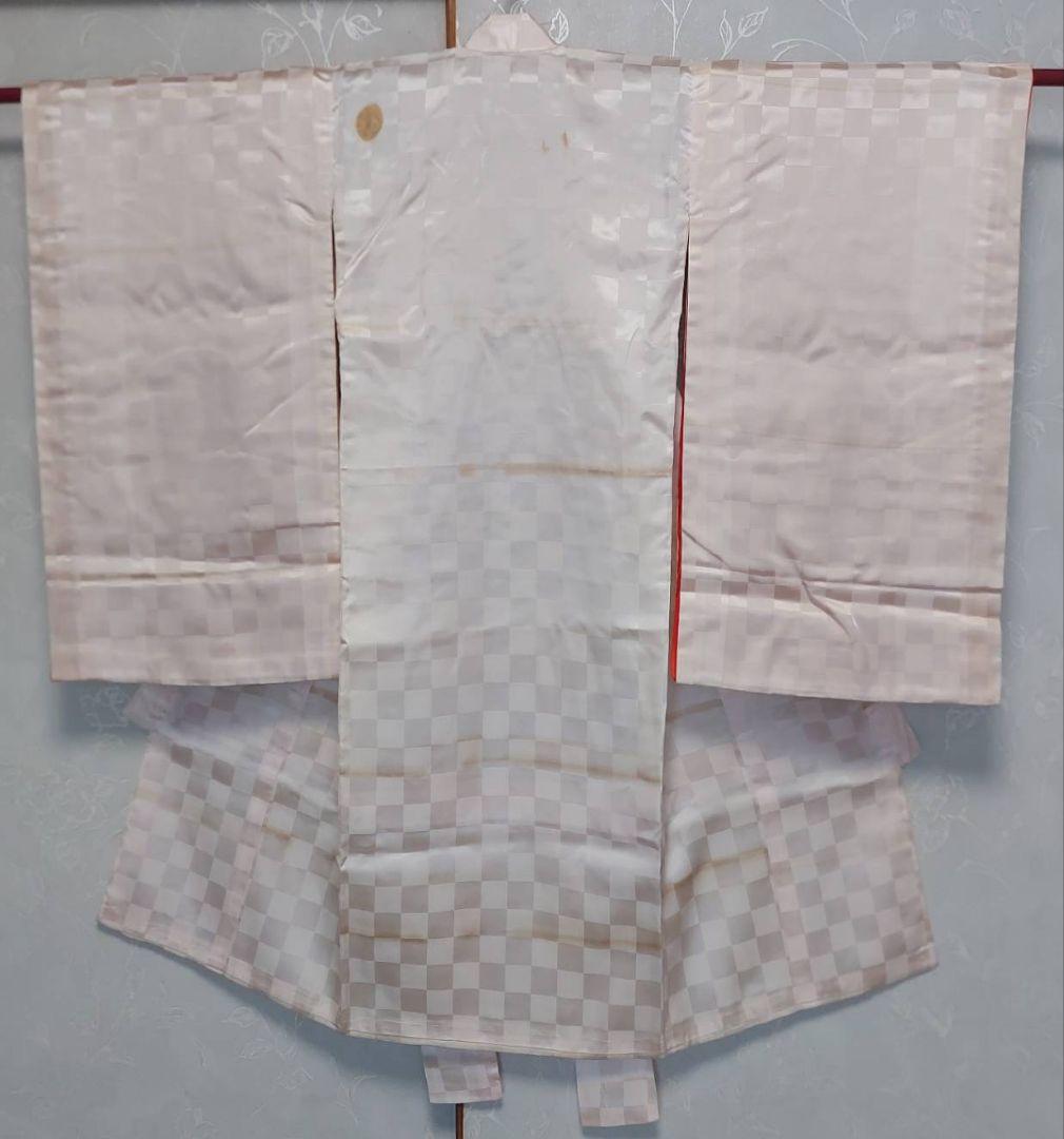 NK101アンティーク子供着物正絹長襦袢付き着丈95センチ裄丈47センチ非常綺麗