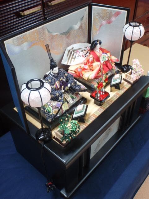 値下げ！新品！売切り♪♪○激安！70巾 ひな人形 親王飾り 収納飾り