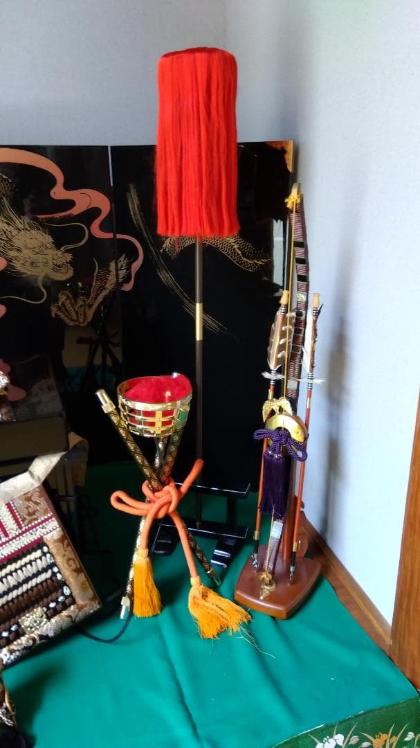 伝統的 五月人形 木製 鎧 兜付き