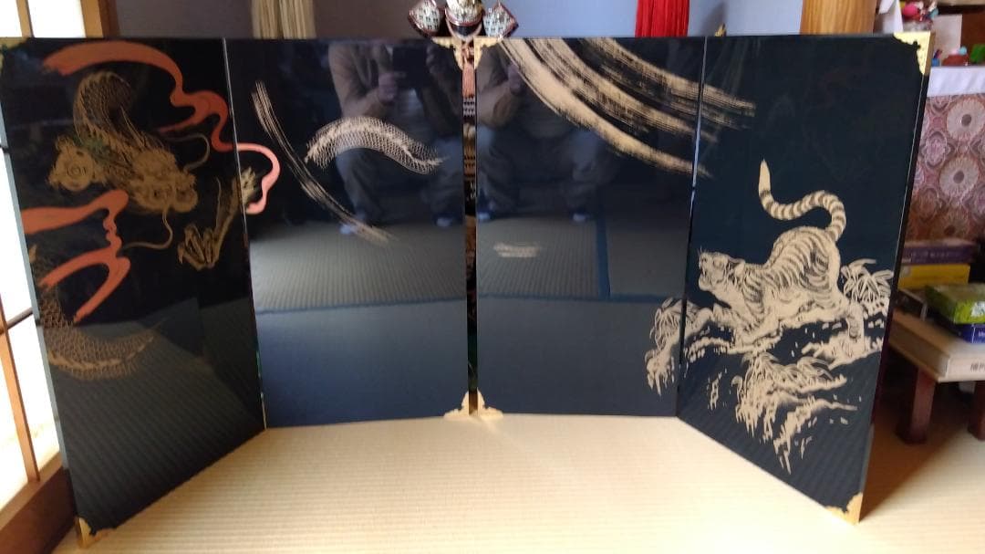 伝統的 五月人形 木製 鎧 兜付き