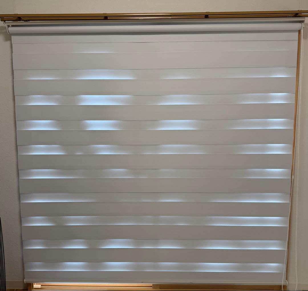 幅180cm 調光ロールスクリーン 遮光 ホワイト