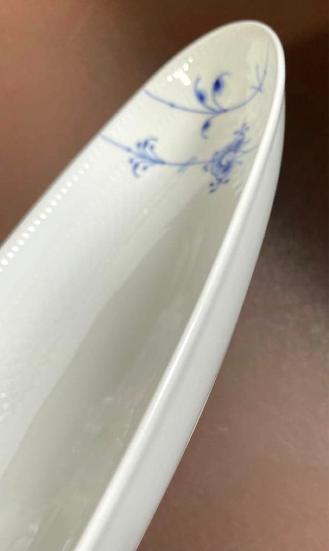 ロイヤルコペンハーゲンブルーパルメッテオーバルディッシュプレート32c未使用美品