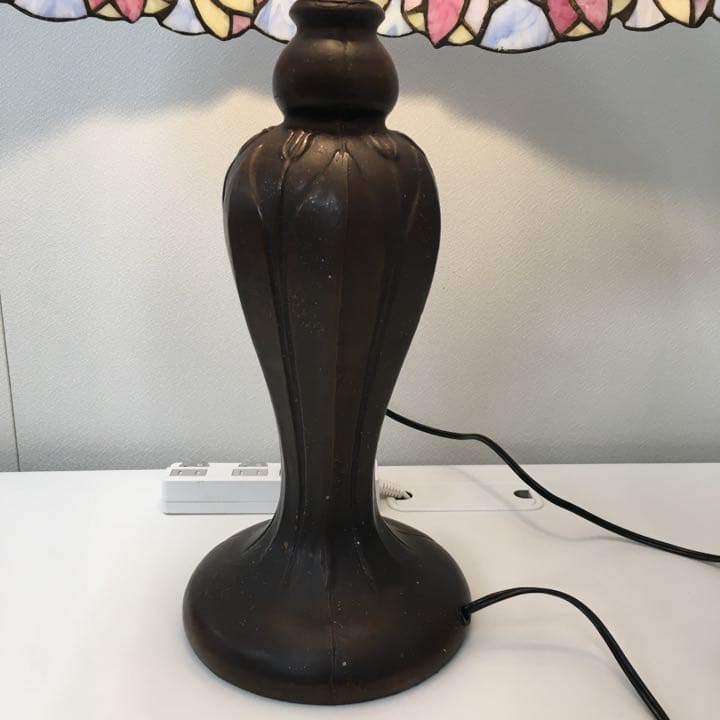 【1点物】　手作り　ステンドグラスランプ