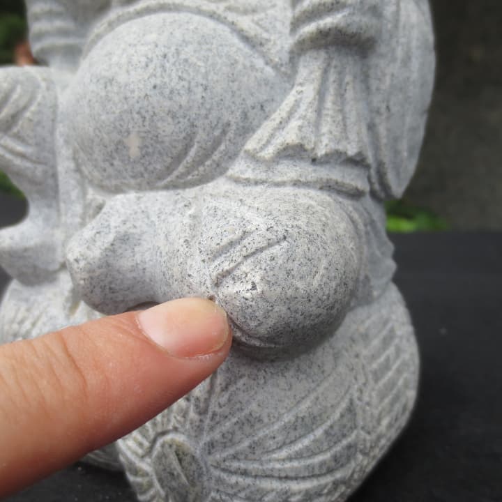 大黒天（Ｂ） 大黒様 置物 オブジェ 縁起物 雑貨 御影石 みかげ