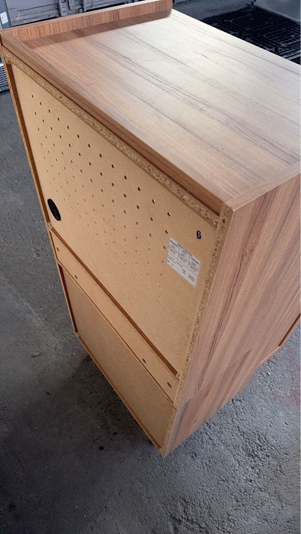 ニトリ　ナチュラル木製食器棚 2段棚付き