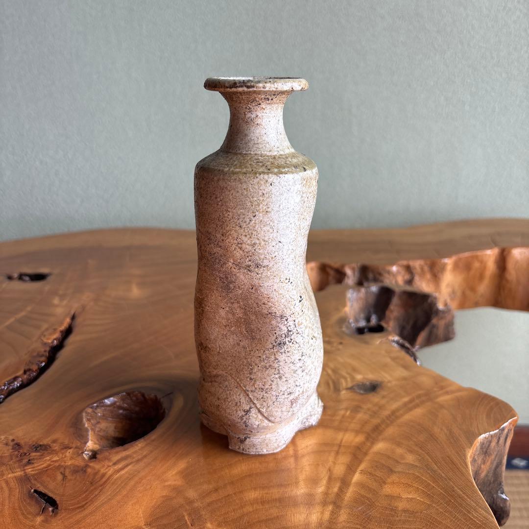 近江一紀造 一輪挿し 三濃里窯 花入 共箱