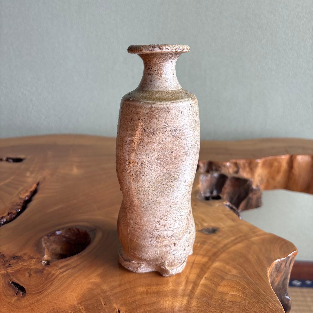 近江一紀造 一輪挿し 三濃里窯 花入 共箱