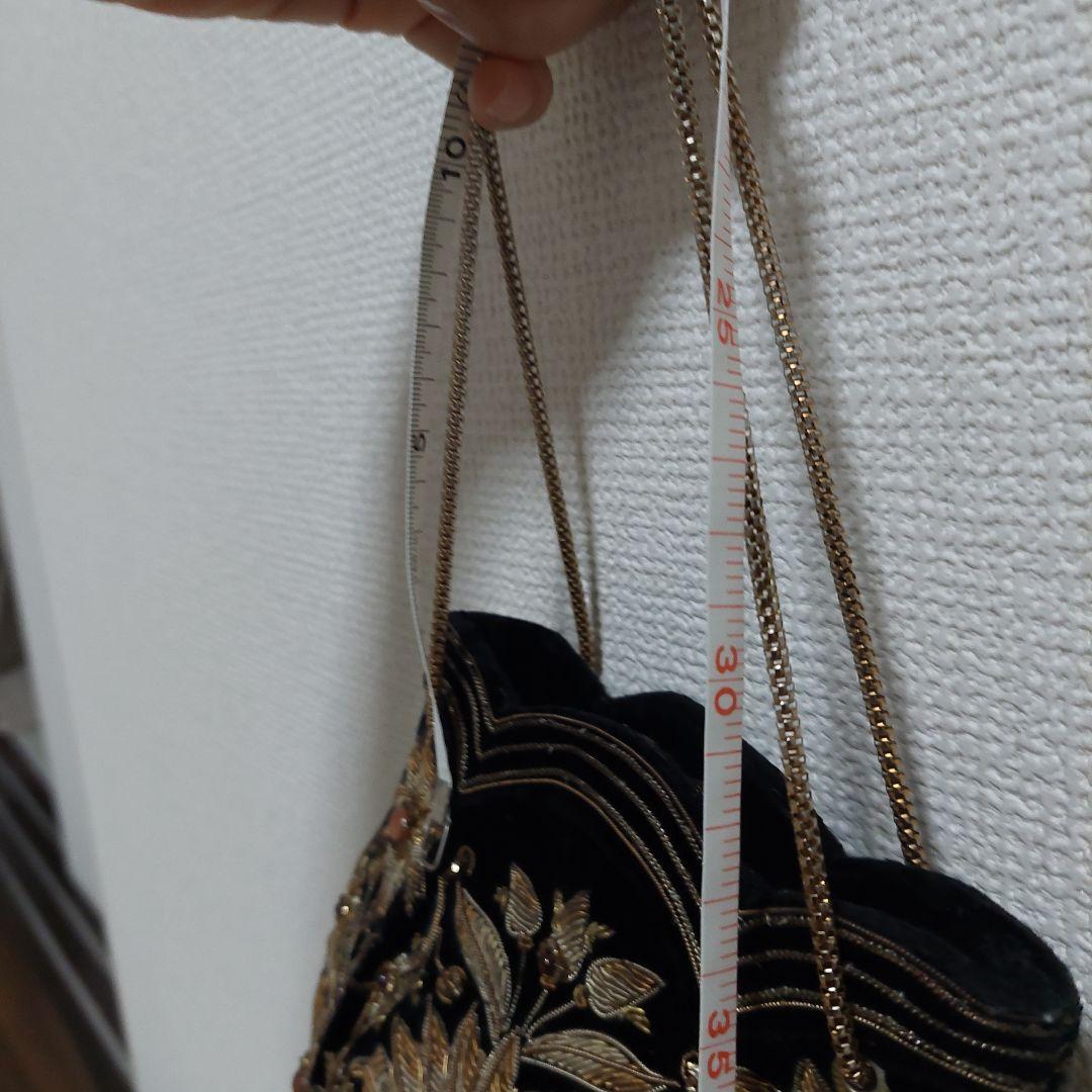 【希少】皇室御用達ルミーはしもと ビーズバッグ ブラック