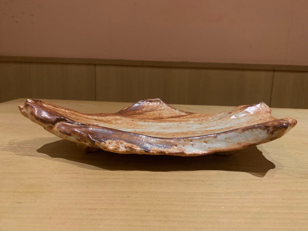 【希少】新学（あたらしまなぶ）志野 盛り皿 大皿 伊賀 陶芸 作家物