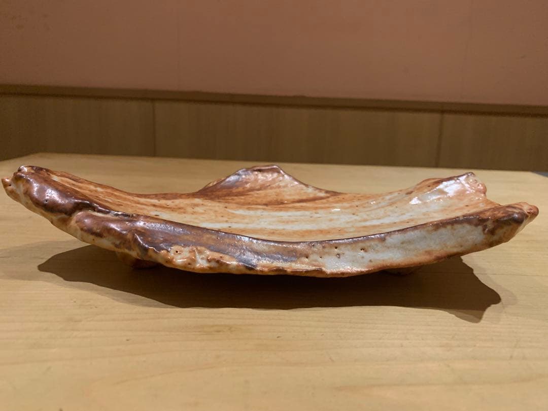 【希少】新学（あたらしまなぶ）志野 盛り皿 大皿 伊賀 陶芸 作家物