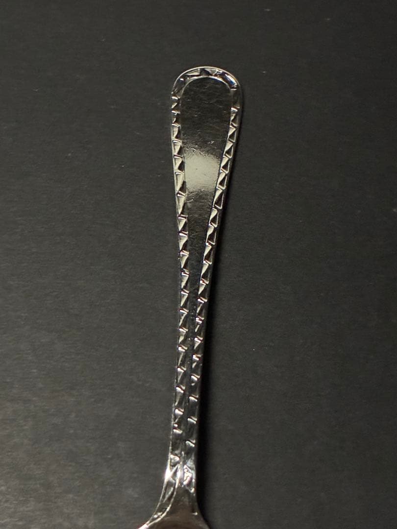 英国アンティーク 純銀スプーン 1921年 シェフィールド製 チューリップボウル