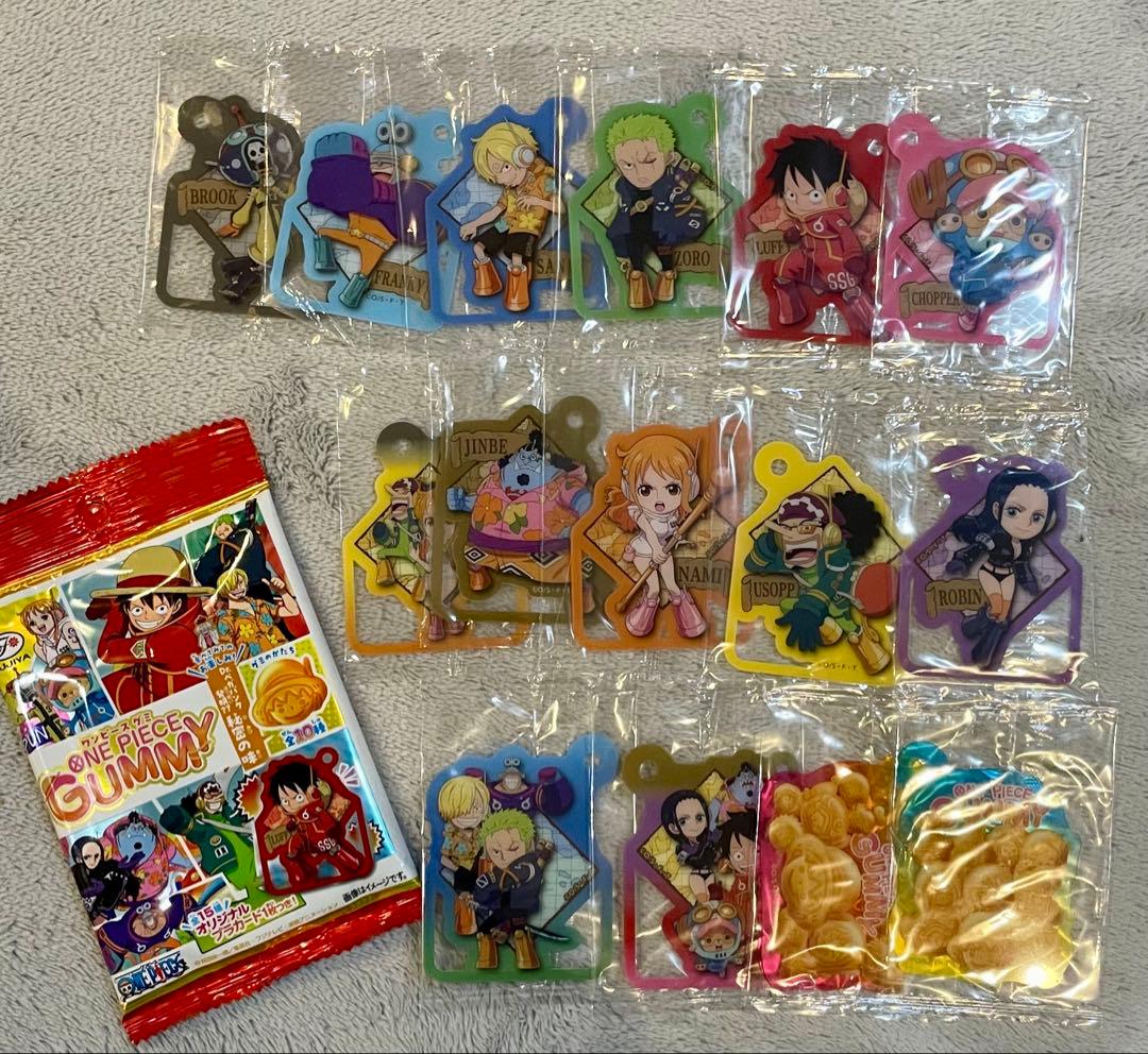 ワンピースグミ おまけ プラカード キーホルダー コンプリート 全15種