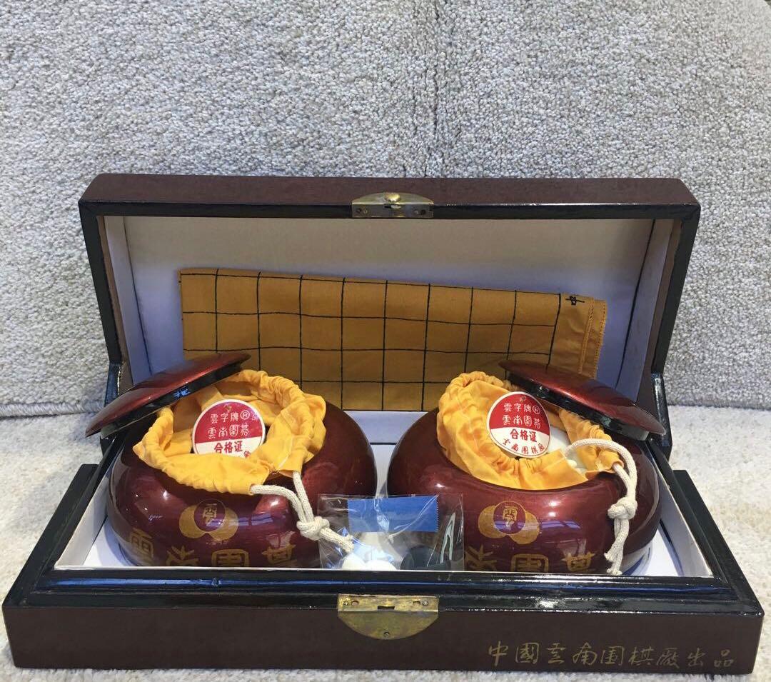☆雲南囲碁 碁石・布碁盤付き アンティーク☆ - メルカリ