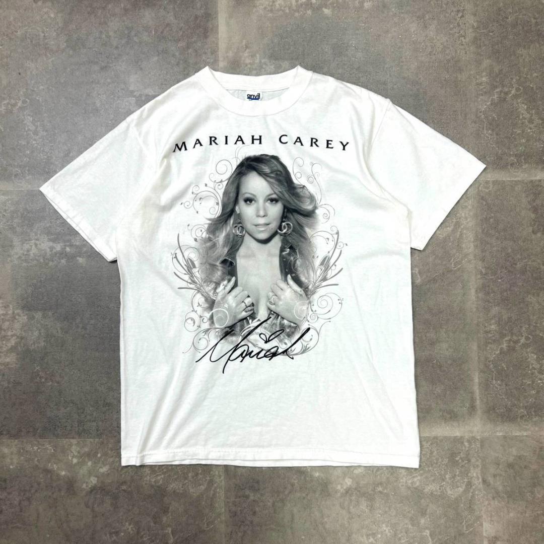 マライア・キャリー 半袖 Tシャツ L ホワイト Mariah Carey - メルカリ