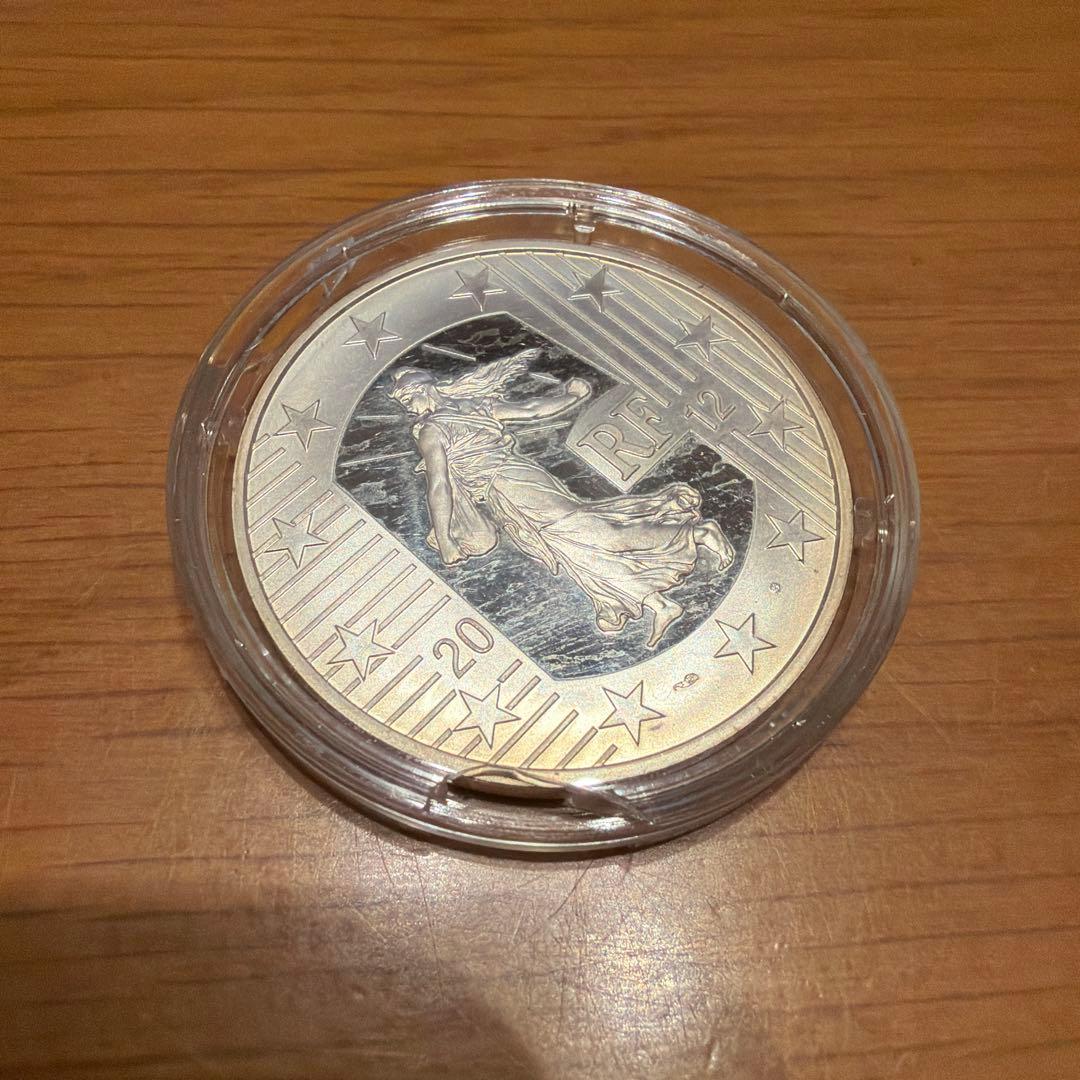 フランス造幣局 10ユーロ銀貨 2012 プルーフ 箱付