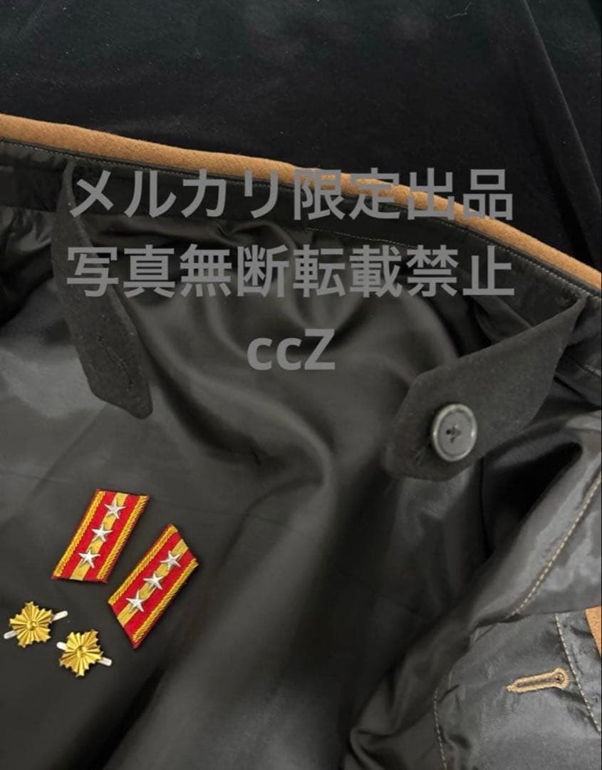 【特別企画・激レア】日本帝国陸軍 憲兵青年将校　焦香色ウール／マント階級章徽章付